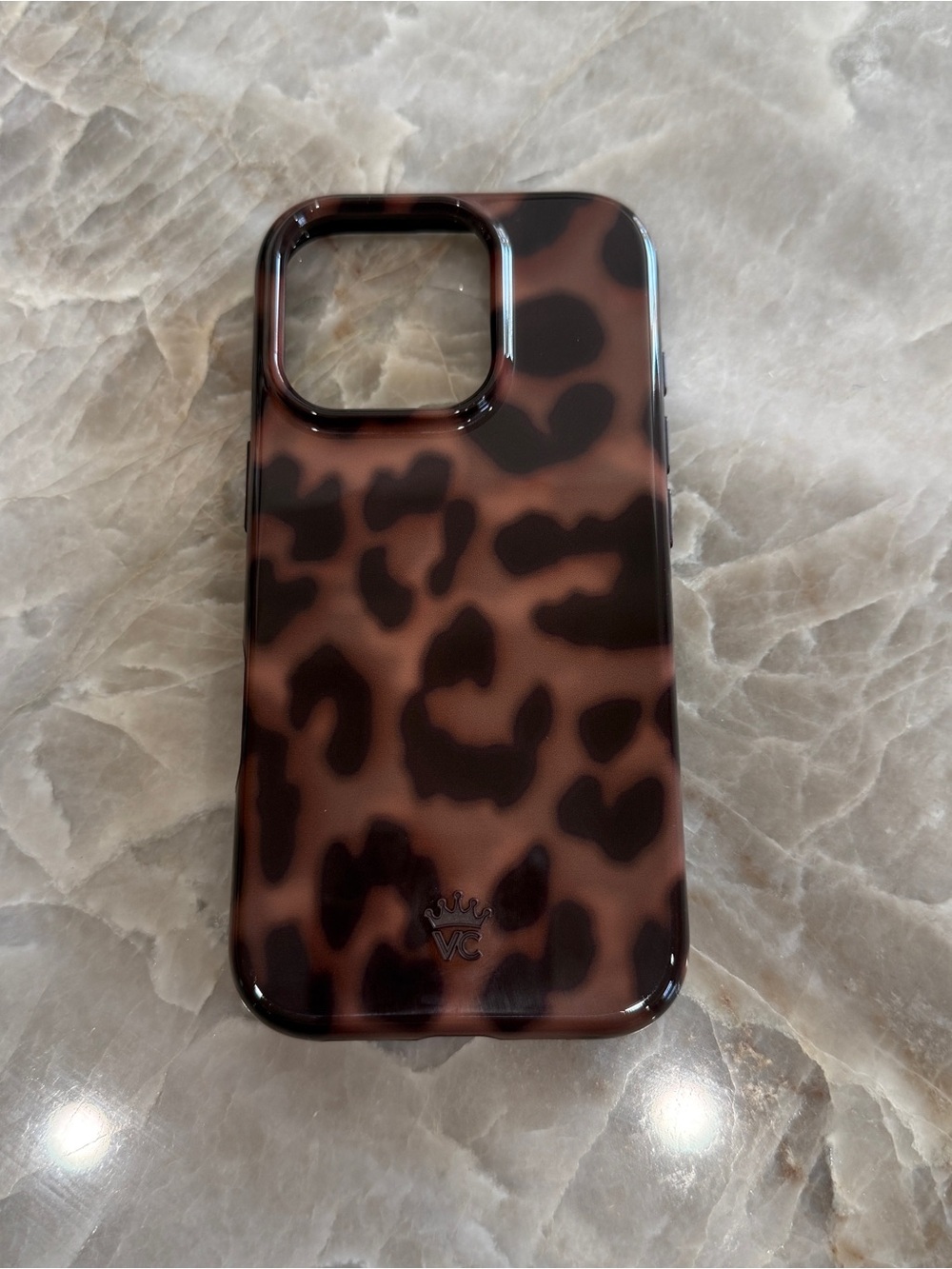 Velvet Caviar Leopard Print Phone Case in Brown and Black